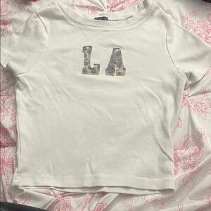 LA cropped pacsun hoodie